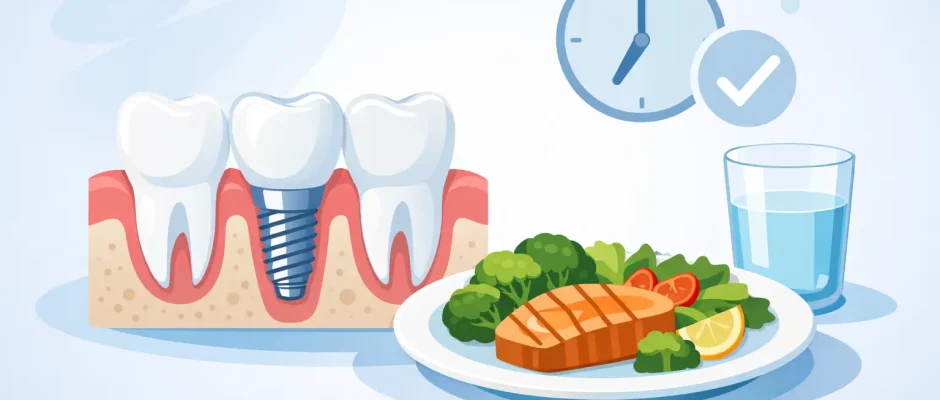 Когда можно есть после имплантации зуба