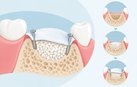 Bone Regeneration With Membrane and Pins: A Case