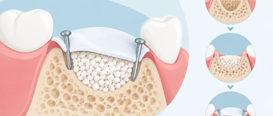 Bone Regeneration With Membrane and Pins: A Case
