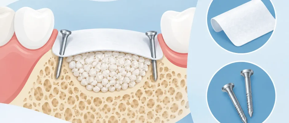 Guided Bone Regeneration: Membranes and Pins