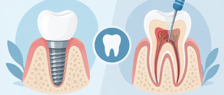 Implant Versus Root Canal Retreatment Compared